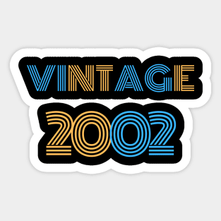 Vintage 2002 - 18th Birthday Gift Sticker